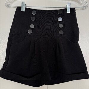 Bettie Page High Waist Sailor Shorts XS